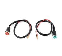 Akozon Luz indicadora 12V Motocicleta Luz Verde roja Luz indicadora de Cambio de Marcha atrás y Neutral Luz indicadora de Ajuste para 50110125150200 ATV