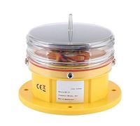 Akozon Luz solar de energía solar IP68 Impermeable LED Barco Muelle marino Barcaza Baliza de seguridad Iluminación de 360 °