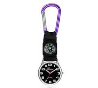 Akozon Lvpai Reloj Deportivo Multifunción con Mosquetón de Brújula para Acampar Al Aire Libre Escalada Verde (Purple)