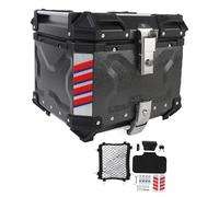 Akozon Maleta para Motocicleta, Caja de Maletero de Liberación Rápida de Aleación de Aluminio para Equipaje de Casco, 36L