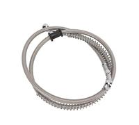 Akozon Manguera de Freno Frenado Sensible Buen Aislamiento Térmico Acoplamiento de Freno de Acero Tejido General (120cm)