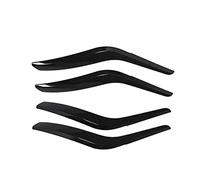 Akozon Manija del panel de la puerta interior interior La manija del apoyabrazos de la puerta interior 4pcs embellece la decoración de las cubiertas Reemplazo para X1 E84 2010-2016(Fibra de carbon)