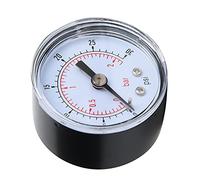 Akozon Manómetro Mecánico para Aire, Aceite y agua: Conexión de Montaje Posterior BSPT de 1/8 de Pulgada para una Medición Precisa de la Presión (0-30 psi, 0-2 bar)