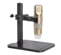 Akozon Máquina Portátil de Análisis de la Piel del Cuero Cabelludo, Microscopio Digital 1600X, Luces LED Portátiles para Reparación de PCB, Inspección de Joyería, Análisis de la Piel