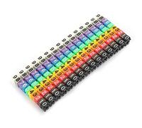 Akozon Marcador de numeración de Cables Número de cable 0-9 Clip codificado en Cable de plástico Cable de identificación Etiquetas para Cables (150PCS KCM-1.5MM 1.5)