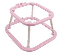 Akozon Marco de Bordado de Doble Capa Soporte de Aro de Puntada Herramienta de Soporte de Costura ABS Integrada Ajustable para Escritorio Sandía Roja, Herramienta de de Costura Integrada (morado