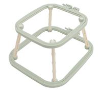 Akozon Marco de Bordado de Doble Capa Soporte de Aro de Puntada Herramienta de Soporte de Costura ABS Integrada Ajustable para Escritorio Sandía Roja, Herramienta de de Costura Integrada (Verde