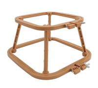 Akozon Marco de Bordado de Doble Capa Soporte de Aro de Puntada Herramienta de Soporte de Costura ABS Integrada Ajustable para Escritorio Sandía Roja, Herramienta de de Costura Integrada (Caqui)