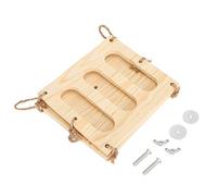 Akozon Marco de Comedero - Estante de Madera para Césped para Animales Pequeños con Instalación y Diseño Que Ahorra Espacio - Suministros para Mascotas/Animales Pequeños/y Suministros de (L)