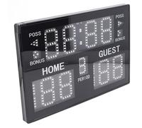 Akozon Marcón de Baloncesto Digital: Guardián de Puntaje Electrónico LED de 11 Dígitos con Control Remoto para Baloncesto, Voleibol y Más (Enchufe de la UE)