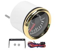 Akozon Medidor de ángulo de Timón de Barco de 52 Mm Medidor de ángulo de Timón Marino de 2 Pulgadas con Pantalla LCD Motor Paso a Paso Señal de 0-190 Ohmios para Lancha Rápida Yate