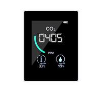 Akozon Medidor de CO2 Detector Avanzado de Dióxido de Carbono para Interiores con Disipación de Calor, Pantalla LCD, Monitoreo de Temperatura y Humedad en Tiempo Real, Ideal para Uso en Oficina,