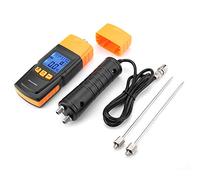 Akozon Medidor de Humedad de Madera, Medidor de Humedad para Madera Detector Pantalla LCD Ajustable Rango de Medición-10-60: 2-40 % / 50 % / 60 % / 70 % para Tabaco, Papel, bambú(GM620)