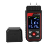 Akozon Medidor de Humedad de Madera, Sonda de Acero Inoxidable, Detector de Fugas Digital para Inspección de Leña para Edificios de Paredes