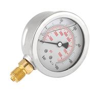 Akozon Medidor de presión de agua 0-600Bar G 1/4 "63mm de escala dual Manómetro de presión del neumática e hidráulica