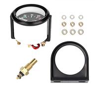 Akozon Medidor de Temperatura del Agua 2 Pulgadas 52 Mm Universal Car Truck Led Digital Medidor de Temperatura del Agua Instrumento Instrumento