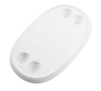 Akozon Mesa de Comedor Extraíble para Barcos con 4 Portavasos - Rectángulo Blanco, RV, Yate | Tablero Marino