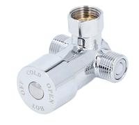 Akozon Mezclador de Control de Temperatura del Grifo de la Válvula de Agua Fría de Latón G1/2 para Grifos de Sensor Automático