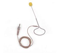 Akozon Micrófono Condensador Ligero de 3,5 Mm con Gancho para la Oreja para Teléfonos Inteligentes, DSLR, Videocámaras y Computadoras Portátiles, Ideal para Entrevistas, Videoconferencias y