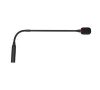 Akozon Micrófono de Podio de Cuello de Cisne de Escritorio 17.7in Micrófono de Enchufe de Cuello de Cisne de Reducción de Ruido Flexible para Reuniones de Conferencia con Indicador de Encendido