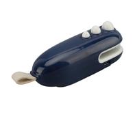Akozon Mini Sellador de Bolsas Recargable con Cortador - Sellador Al Vacío Portátil de Calor para Almacenamiento de Alimentos y Refrigerios - Diseño Compacto para Viajes y Uso Doméstico (BLUE)