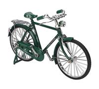 Akozon Modelo de bicicleta vintage, detalles exquisitos, mini para escritorio, estantería, decoración, alta simulación, rueda giratoria