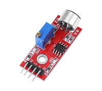 Akozon módulo de micrófono, módulo de Amplificador de Audio de micrófono de Alta sensibilidad a DC de Producto de Baja Ganancia Sonido 20 dB 3.3V / 5V Sensor de Sonido de Voz para