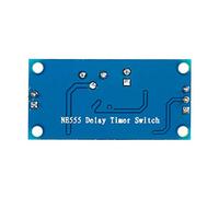 Akozon Módulo de relé de Retardo NE555 Ajustable con Disparador Externo, Temporizador de 0-120 S, Botón de Prueba Integrado, Indicador LED para Control de Señal, Compatibilidad de 5-12 V