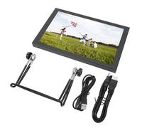 Akozon Monitor Portátil de 10,1 Pulgadas, Interfaz Multimedia de Alta Definición 1280x800, Monitor Portátil USB HD en Color con Altavoces Duales, Marco Digital Plug and Play