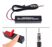 Akozon Motocicleta de Automóvil Universal Radio Estéreo Antena Oculta Ap Amplificada Ap para Camión de Vehículos (Black)
