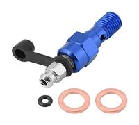 Motocicleta Freno Cilindro maestro Calibre Tornillo de purga Tornillo Banjo Tornillo M10x1.0mm + Tapa antipolvo(Azul)