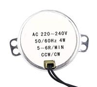 Akozon Motor síncrono turnable 220-240V CA 1Pc 4W CW/CCW(5-6RPM)