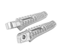 Akozon Motorrad Fußstützen Pedale, Silber Eisen Beifahrerfußstifte, Hintere Fußrasten para Motorräder Fußstützen Modifiziertes Zubehör Mit Montagezubehör Passend para GSXR 600 750 1000