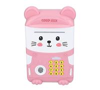 Akozon Musical Money Bank para Niños - Caja de Ahorro de Cajeros Automáticos de Depósito Automático Electrónico, Mini Piggy Banco con Rimas de Guardería, Bloqueo de Huellas Digitales,