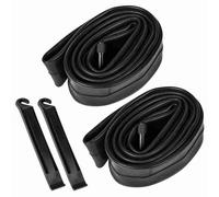 Akozon Neumático Interior de Tubos de Bicicleta de Montaña 26X1.75/2.125 con Kit de Parche de Palancas de Neumáticos y Escofinas de Metal para Absorción de Impactos y Reparación de Pinchazos de 26