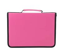 Akozon New Best-Sell Vendiendo una Gran Capacidad Simple PU Pencil de 150 Ranuras para Estudiantes y Artistas, Ideal para Suministros de Escuelas, Oficinas y Dibujos (Rosa roja)