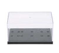 Akozon Nobso D Headshell Cartucho Keeper Phono Shell Case Tocadiscos Stylus Holder Player Headshell Keeper Música en Casa Acrílico Fonógrafo Shell Case Phono