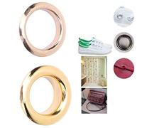 Akozon Opos de Latón de Doble Cara de 100 Piezas con Lavadoras Accesorios de Deco de 10 Mm para Cuero, Bolsos, Cinturones y Manualidades (GOLD)