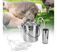 Akozon Ordeñadora eléctrica Kit de ordeño con Bomba de succión Directa Ordeñadora eléctrica doméstica de Vacas y Cabras de 5L con Bomba de succión Directa de ((para ovejas) (Reglamento
