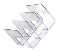 Akozon Organizador de Bolsos, Bolsa Transparente para el Hogar, Estante de Almacenamiento, Dormitorio, PC, Mini Estante para Monedero, 4 Secciones (3 Sección)