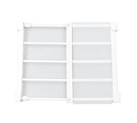 Akozon Organizador de Estante de Armario Ajustable 36 Cm de Ancho - Sin Rejilla de Almacenamiento Expandible de Perforación para Gabinetes, Zapateros y Divisores - Organizador Versátil y Conveniente