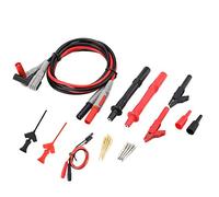 Akozon P1300C Puntas de Prueba Multímetro Digital Electrónica con Pinzas de Cocodrilo Conjunto de Puntas de Sonda Reemplazables