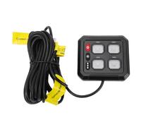 Akozon Panel de Interruptor RGB de 4 Entradas con Retroiluminación de Atenuación Automática, 4 Modos, 12V, 24V, 50A, para Camión, Barco, ATV, UTV, SUV, Vehículo Todoterreno