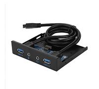 Akozon Panel Frontal USB 3.0 con 2 Interfaces USB, Micrófono y Puertos de : Diseño de Unidad de Disquete de 3,5 Pulgadas para un Acceso Conveniente a Dispositivos y una Calidad de Mejorada