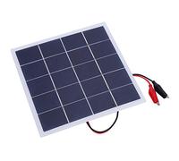 Akozon Panel Solar de Polisilicio de 4W y 5V, Portátil y Ligero de Bricolaje, 172X175X2Mm para Acampar Al Aire, Carga de RV, Respaldo de Energía de Emergencia, Alta Eficiencia (4w)