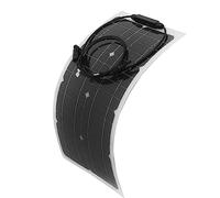Akozon Panel Solar Flexible Portátil de 25 W para Suministro de Energía para Exteriores, Vehículos Recreativos y de Botes