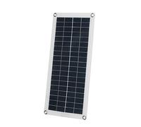 Akozon Panel Solar Portátil 20W Alto Cargador Solar USB de Alta Conversión para Botes para Vehículos Recreativos para Automóviles (1)