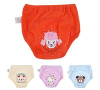 Akozon Pantalones de Entrenamiento de bebé Impermeables Akozon 4pcs-Pantalones de Pañales para Niños Pequeños de 4 Capas de Dibujos Animados (100)