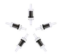 Akozon Paquete de 20 Válvulas de Retención de Agua de Plástico para acuarios: Válvulas de Parada de Bomba de Aire para Evitar el Reflujo en Peceras, Livianas y Fáciles de Instalar