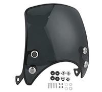 Akozon Parabrisas de Motocicleta, Deflector de Viento Universal para Parabrisas de Motocicleta Retro de PC para Pieza de Motocicleta de Faro de 5-7 Pulgadas
